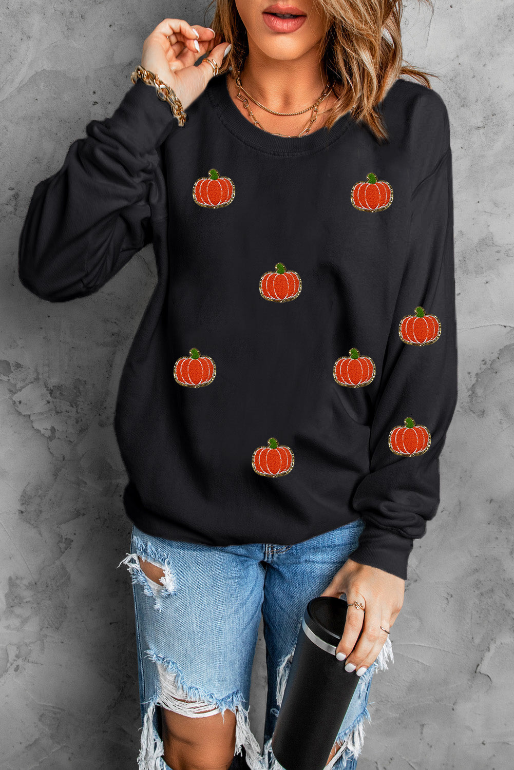 Pumpkin Patch Women's Graphic Long Sleeve Sweatshirt - Sydney So Sweet