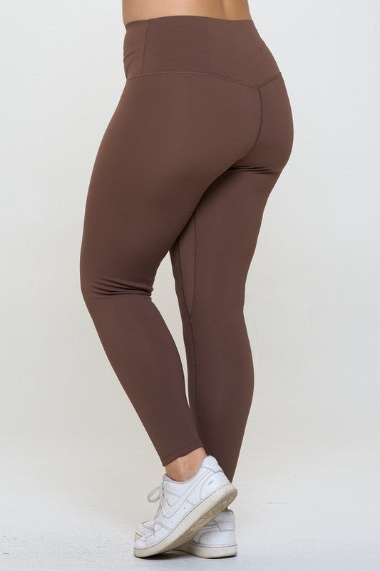 Yelete Full Size Fleece Lined High Waisted Leggings - Sydney So Sweet