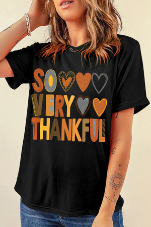 So Very Thankful Women's Graphic Short Sleeve T-Shirt - Sydney So Sweet