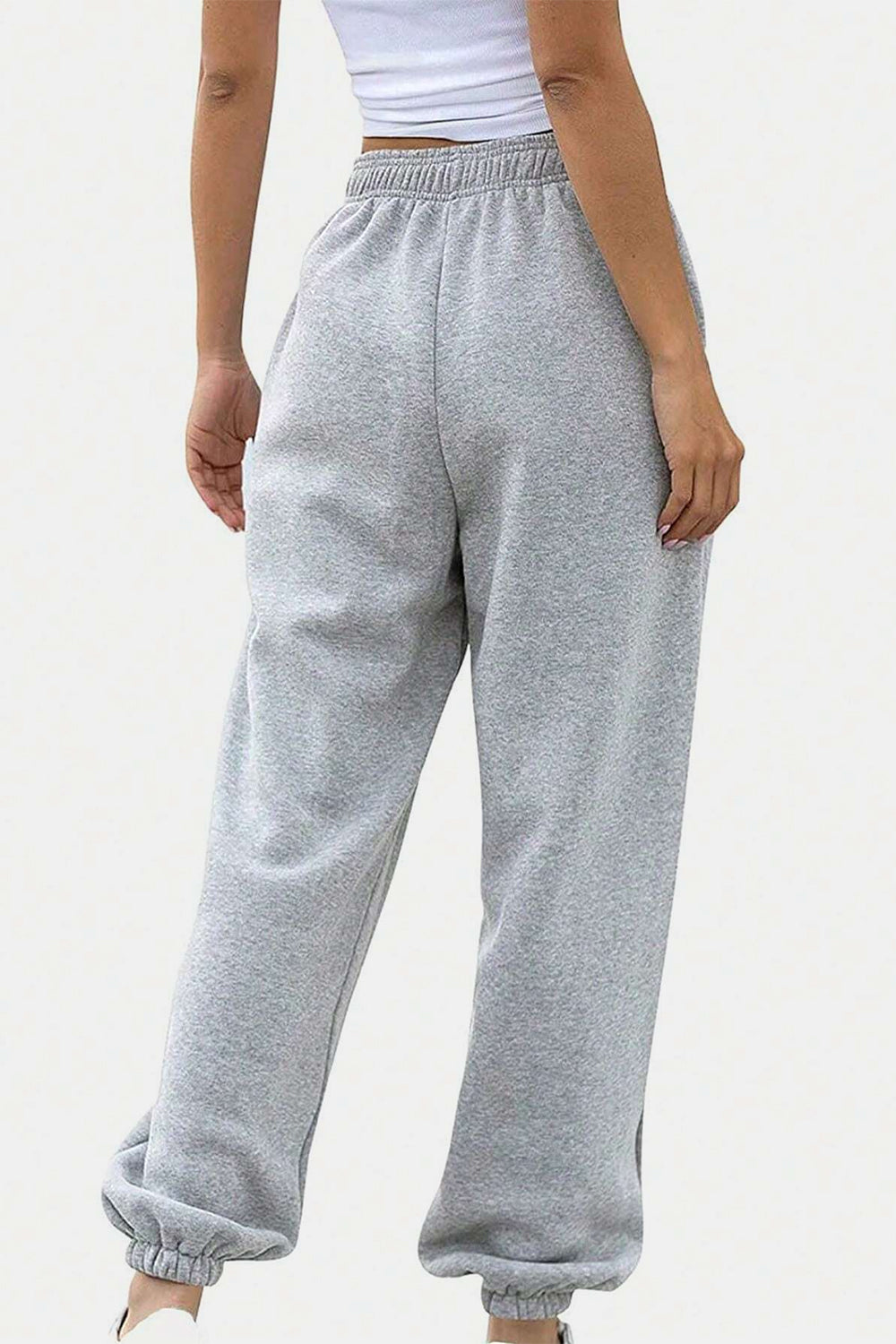 Elastic Waist Joggers with Pockets - Sydney So Sweet