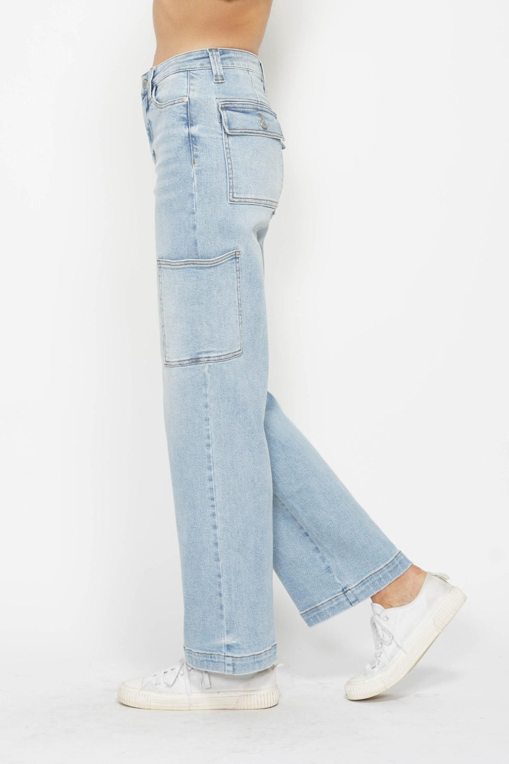 Judy Blue Full Size High Waist Straight Cargo Jeans - Sydney So Sweet