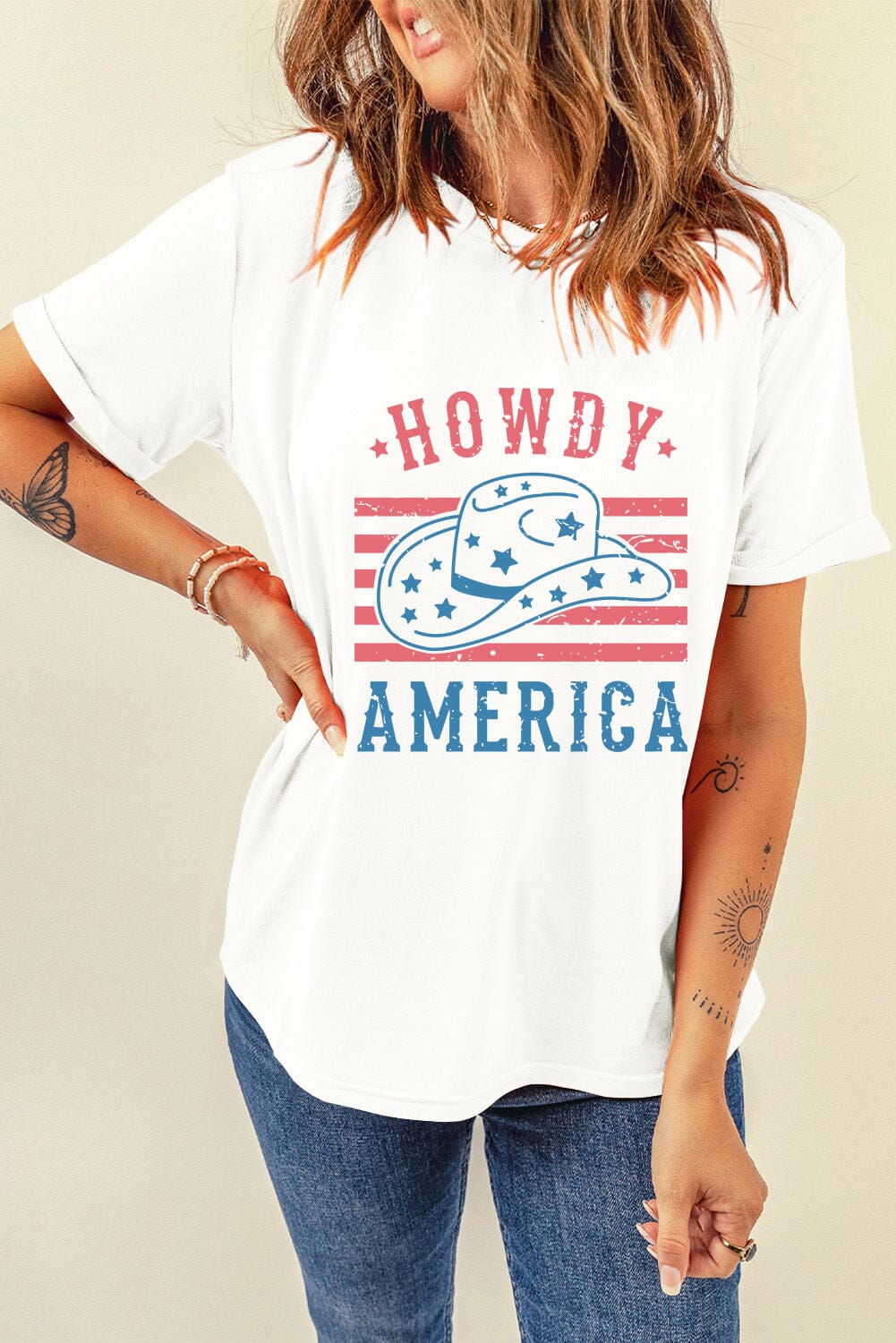 Graphic Round Neck Short Sleeve T-Shirt - Sydney So Sweet