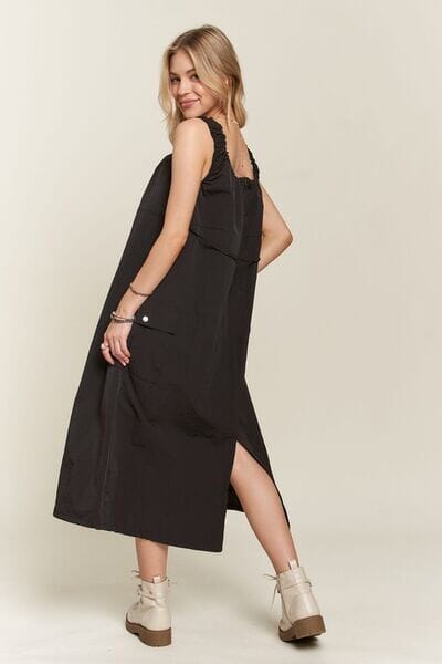 ADORA Drawstring Slit Back Cargo Dress - Sydney So Sweet
