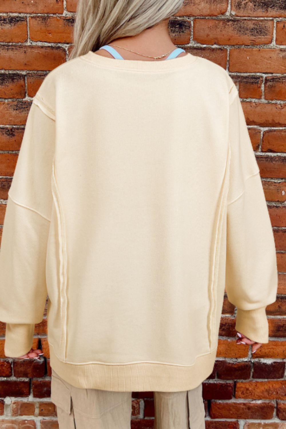 LOVE Patch Round Neck Sweatshirt - Sydney So Sweet