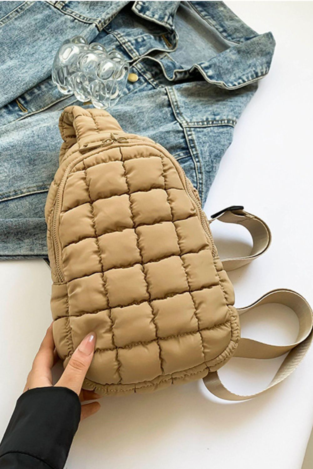 Quilted Nylon Crossbody  Bag - Sydney So Sweet