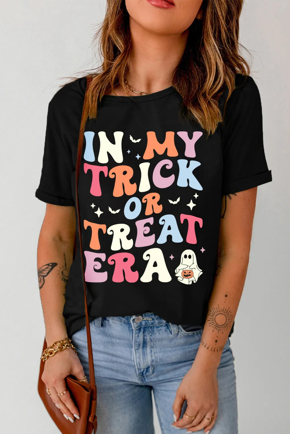 In My Trick or Treat Era Women&#39;s Graphic Short Sleeve T-Shirt - Sydney So Sweet