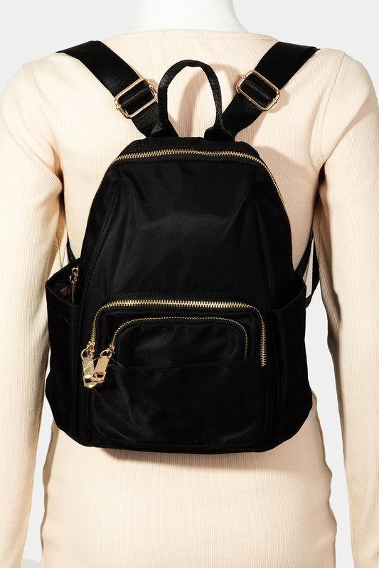 Fame Multi Pocket Nylon Backpack Bag - Sydney So Sweet