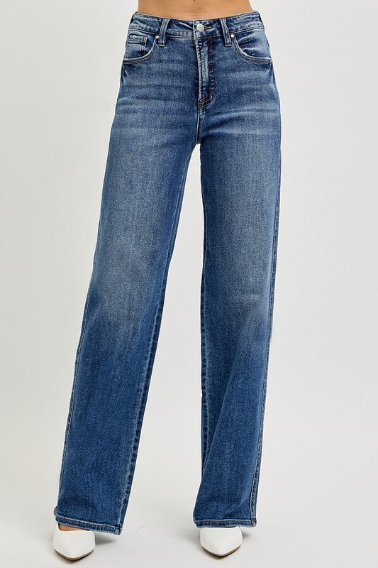 RISEN Full Size Tummy Control High Rise Jeans - Sydney So Sweet