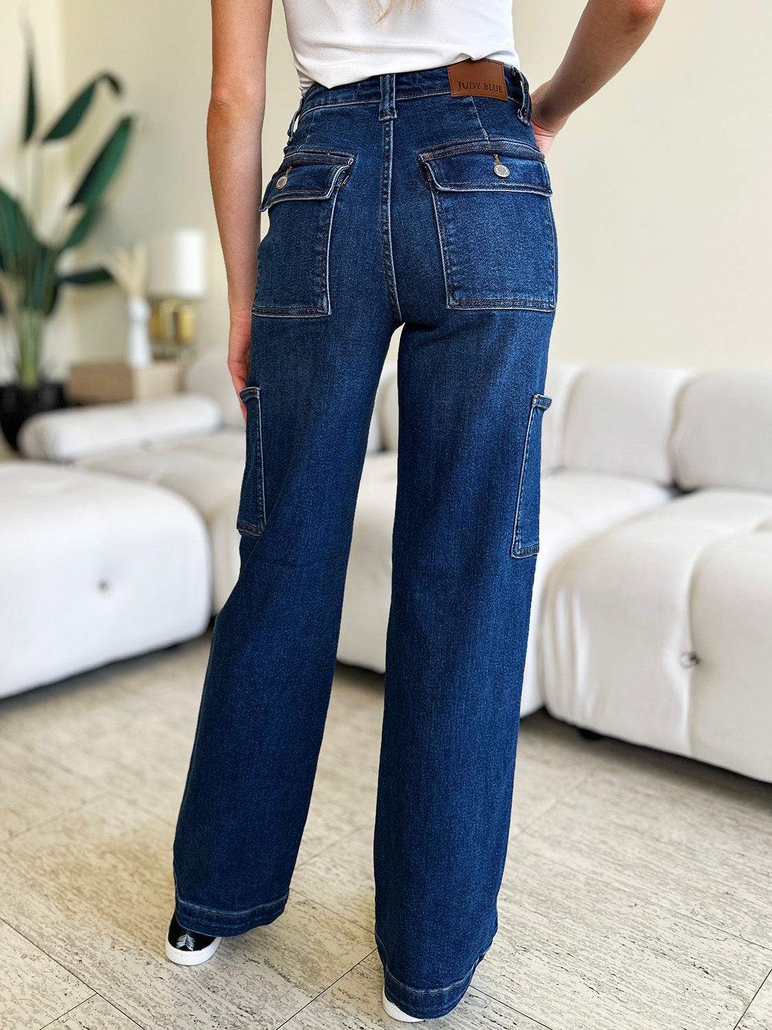 Judy Blue Full Size High Waist Straight Cargo Jeans - Sydney So Sweet