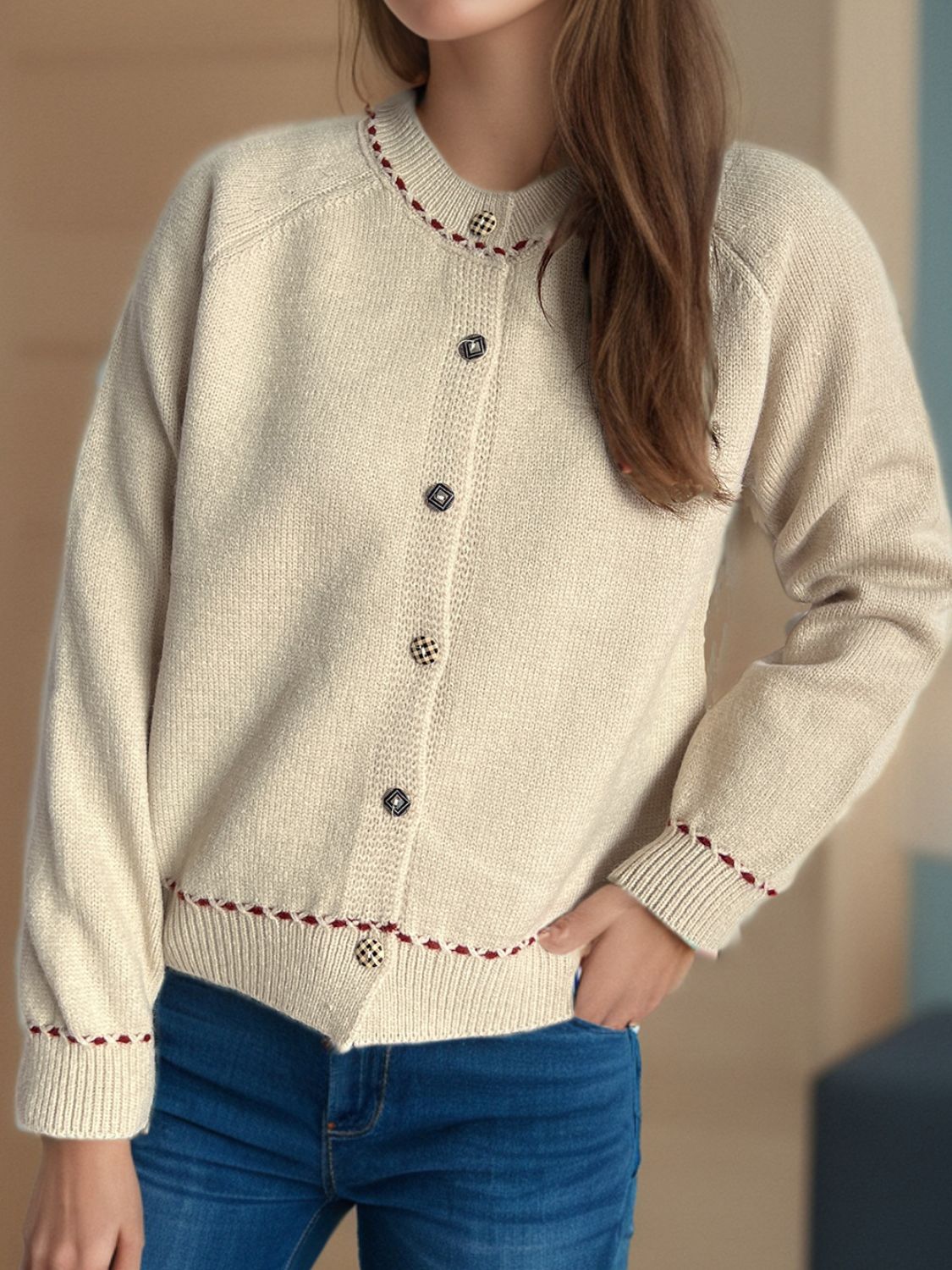 Button Down Long Sleeve Cardigan - Sydney So Sweet