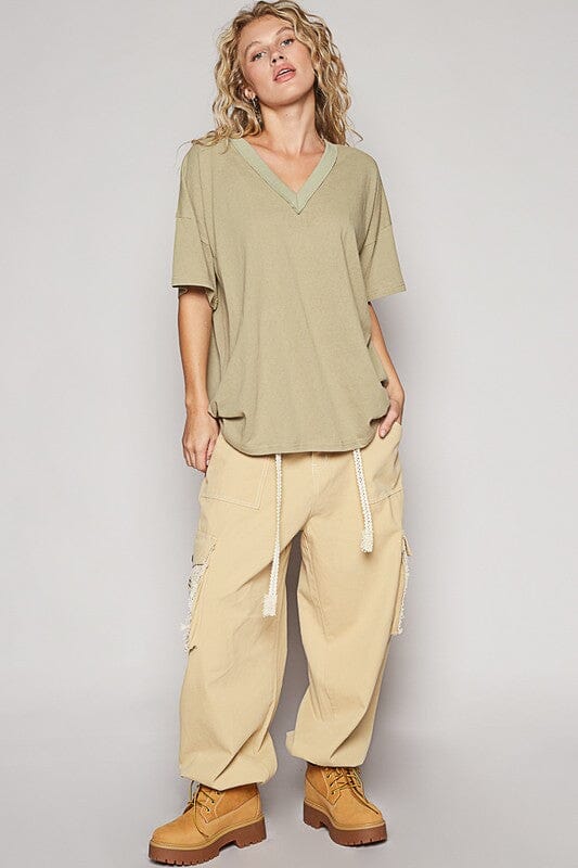 POL V-Neck Half Sleeve T-Shirt - Sydney So Sweet