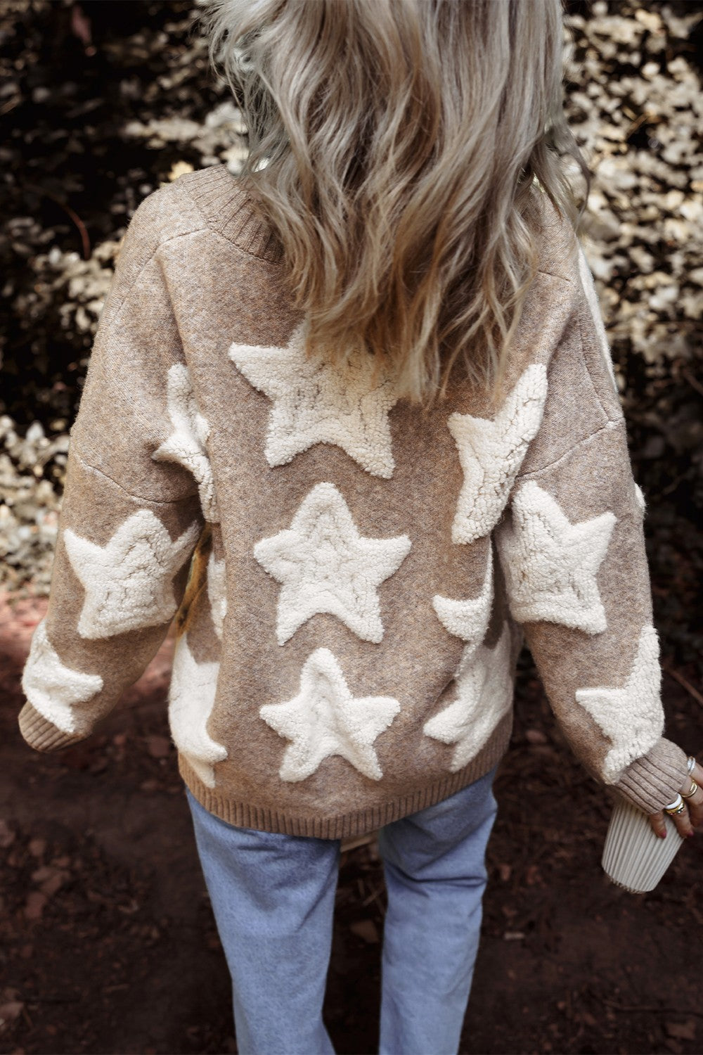 Star Button Up Long Sleeve Cardigan - Sydney So Sweet