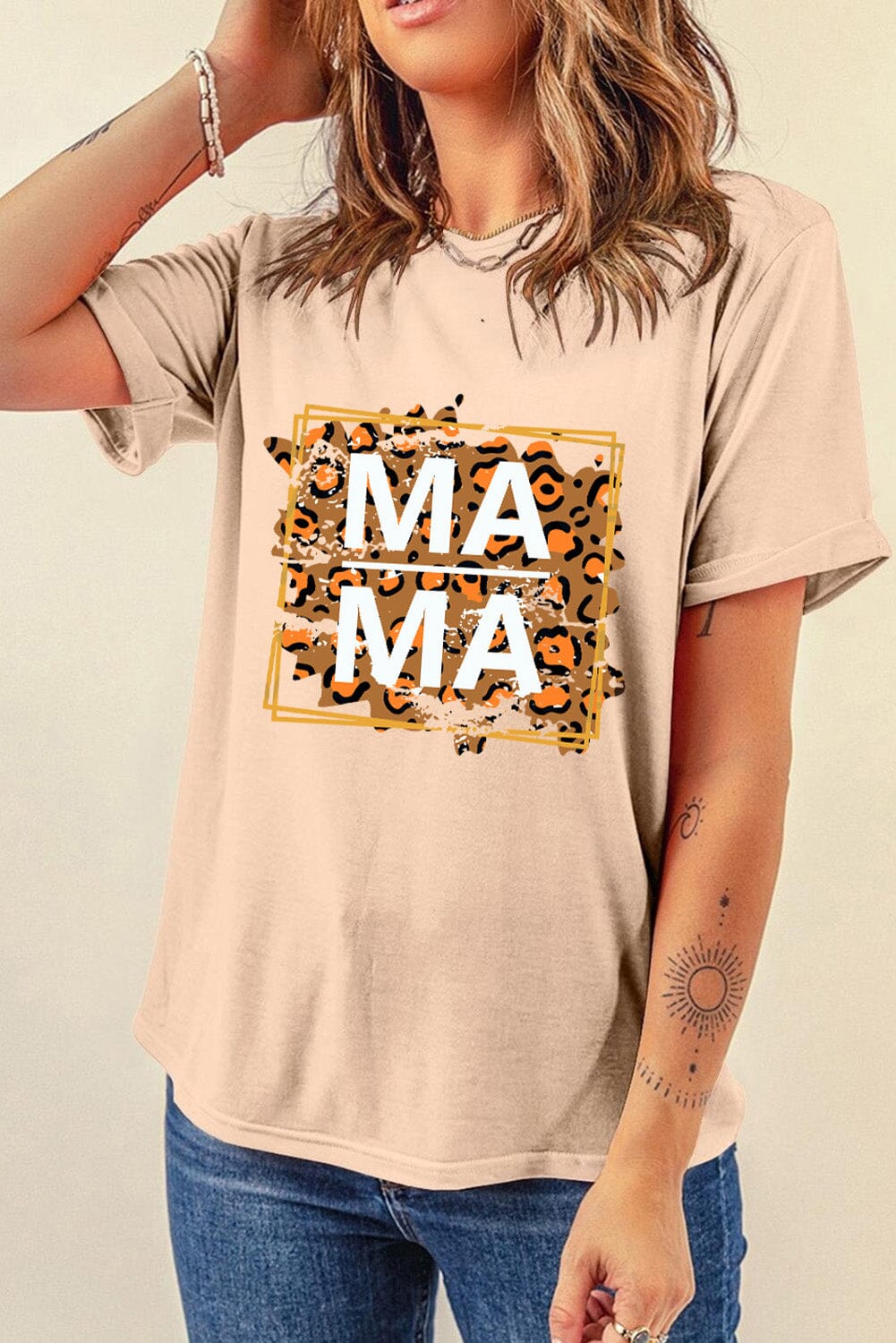 MAMA Round Neck Short Sleeve T-Shirt - Sydney So Sweet