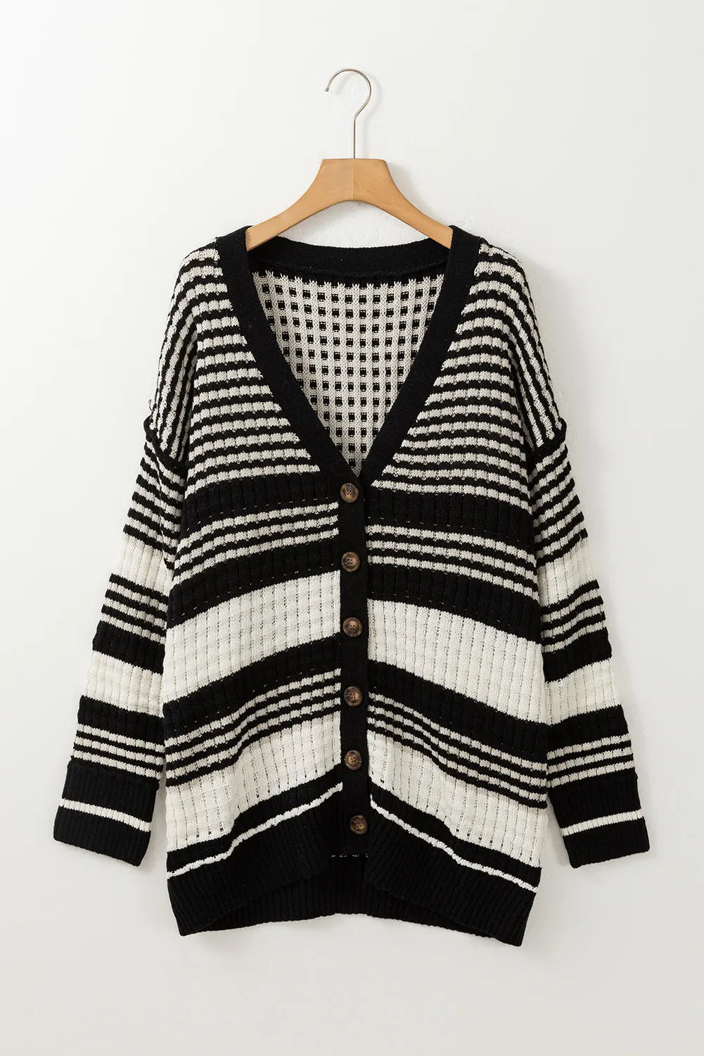 Striped Button Down Cardigan - Sydney So Sweet