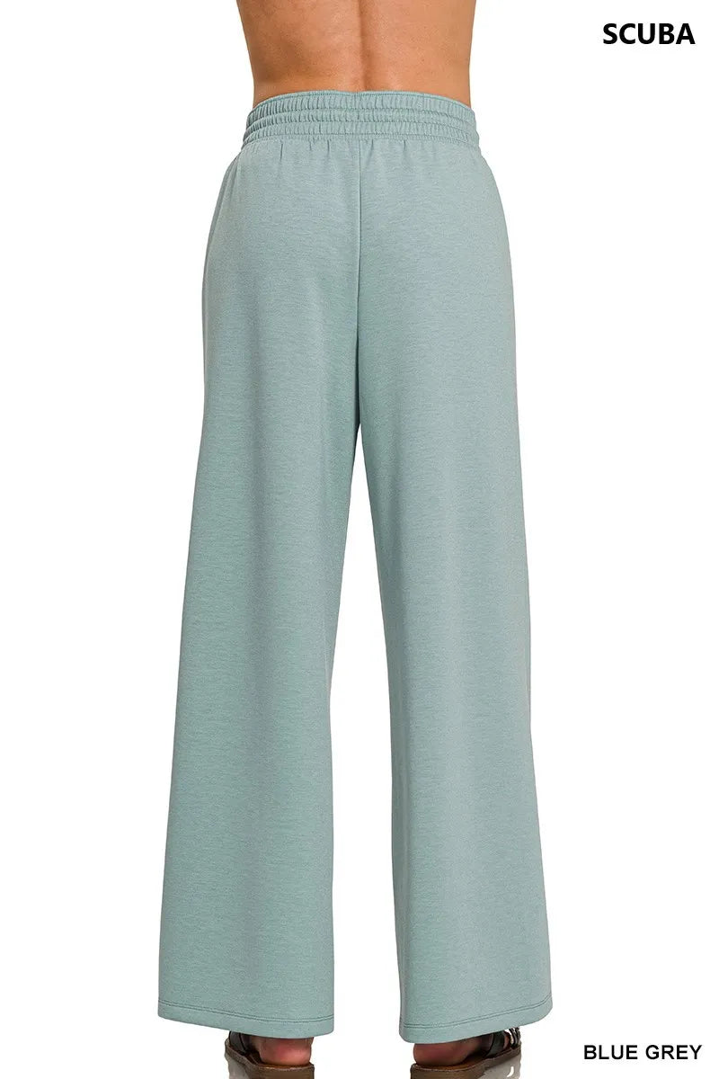 Zenana Scuba Drawstring Pants - Sydney So Sweet