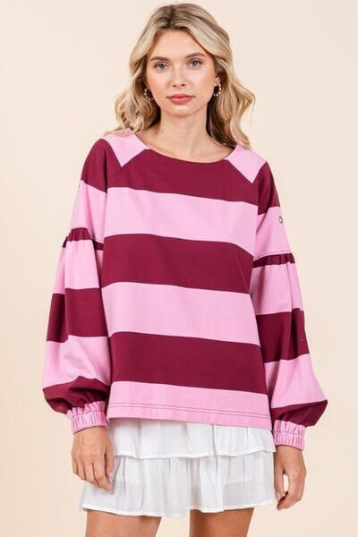 Mittoshop Striped Snap Shoulder Long Sleeve T-Shirt - Sydney So Sweet