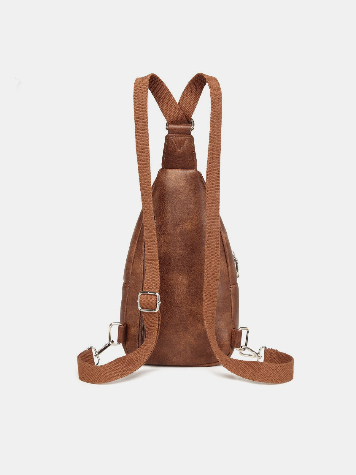 PU Leather Crossbody Bag with Two Detachable Strap - Sydney So Sweet