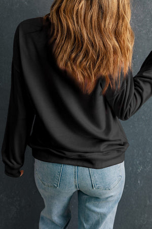 Round Neck Dropped Shoulder Sweatshirt - Sydney So Sweet