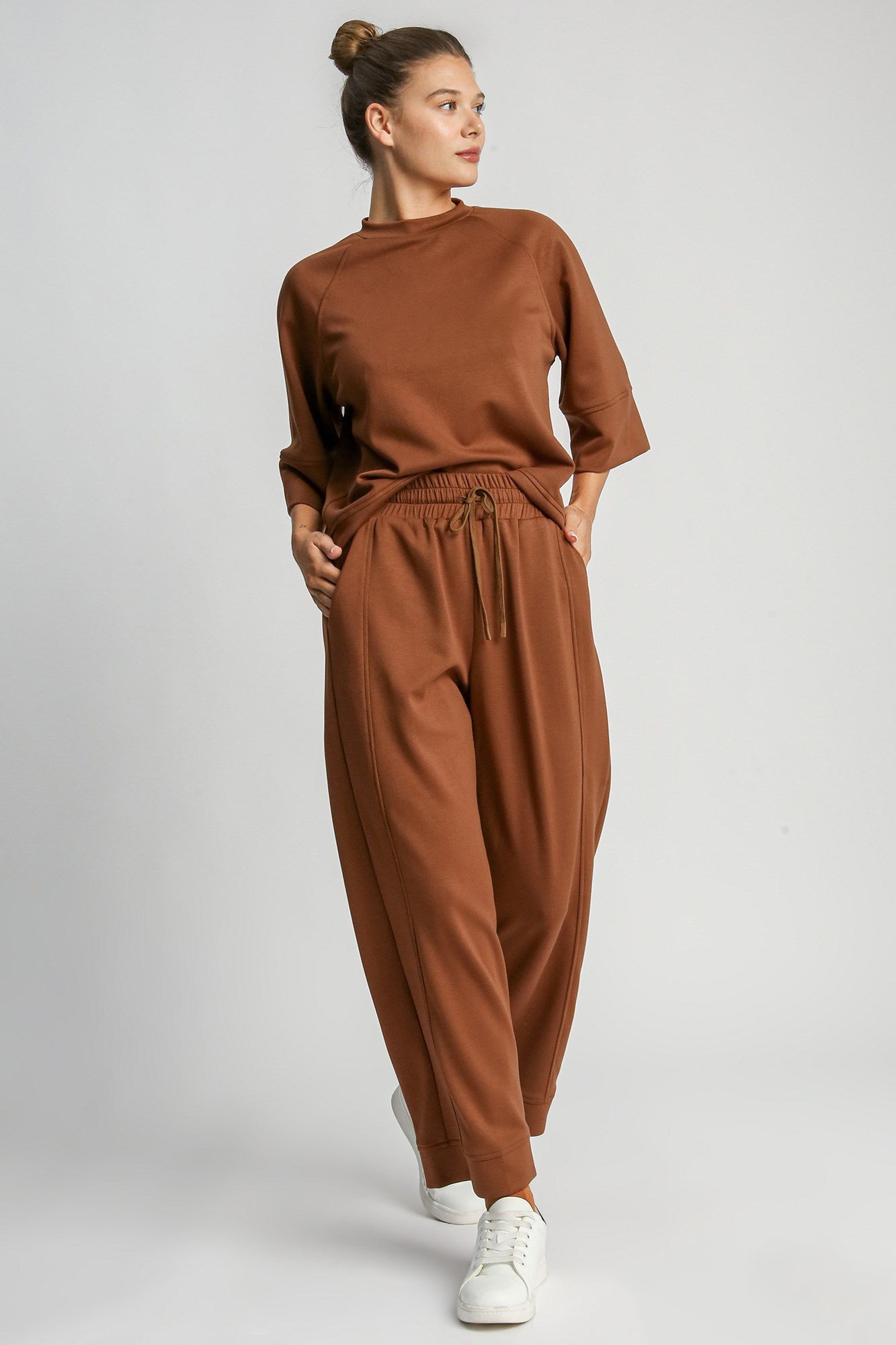 Umgee Full Size Drawstring Wide Leg Pants with Pockets - Sydney So Sweet