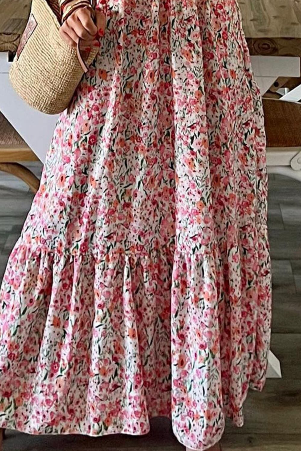 Smocked Floral Spaghetti Strap Dress - Sydney So Sweet