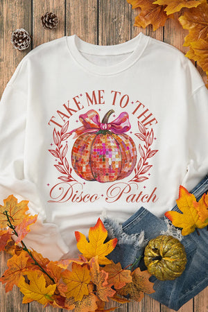 Take Me to the Disco Patch Women's Graphic Long Sleeve Sweatshirt - Sydney So Sweet