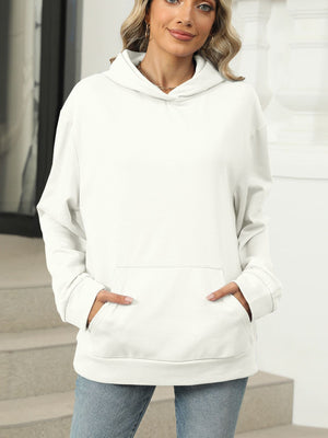 Pocketed Long Sleeve Hoodie - Sydney So Sweet