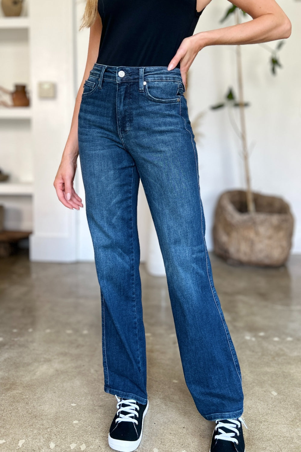 Judy Blue Full Size Tummy Control Straight Jeans - Sydney So Sweet