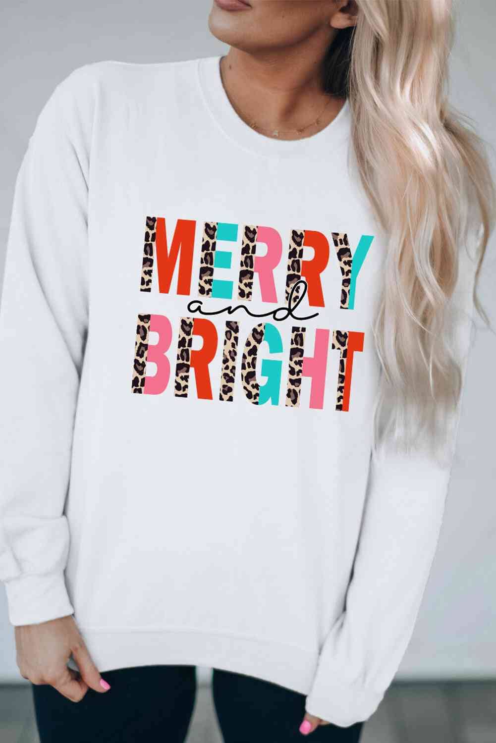 MERRY AND BRIGHT Graphic Sweatshirt - Sydney So Sweet