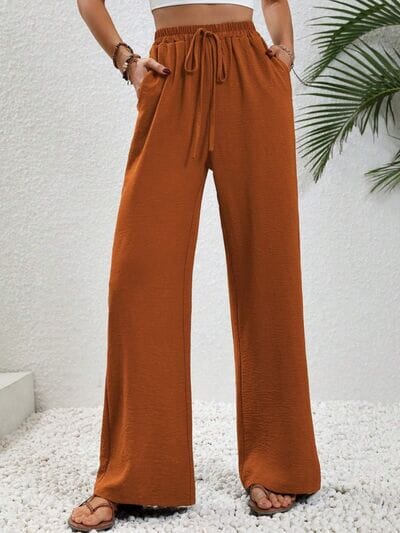 Wide Leg Drawstring Pants - Sydney So Sweet