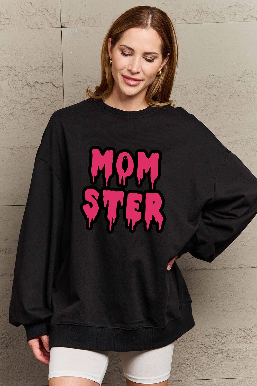 Simply Love Full Size MOM STER Graphic Sweatshirt - Sydney So Sweet