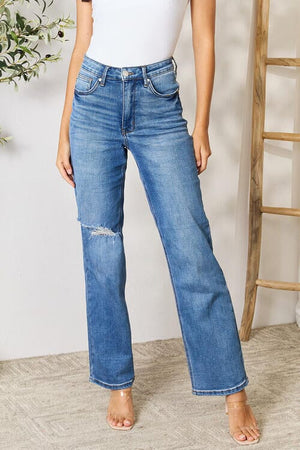 Judy Blue Full Size High Waist Distressed Jeans - Sydney So Sweet