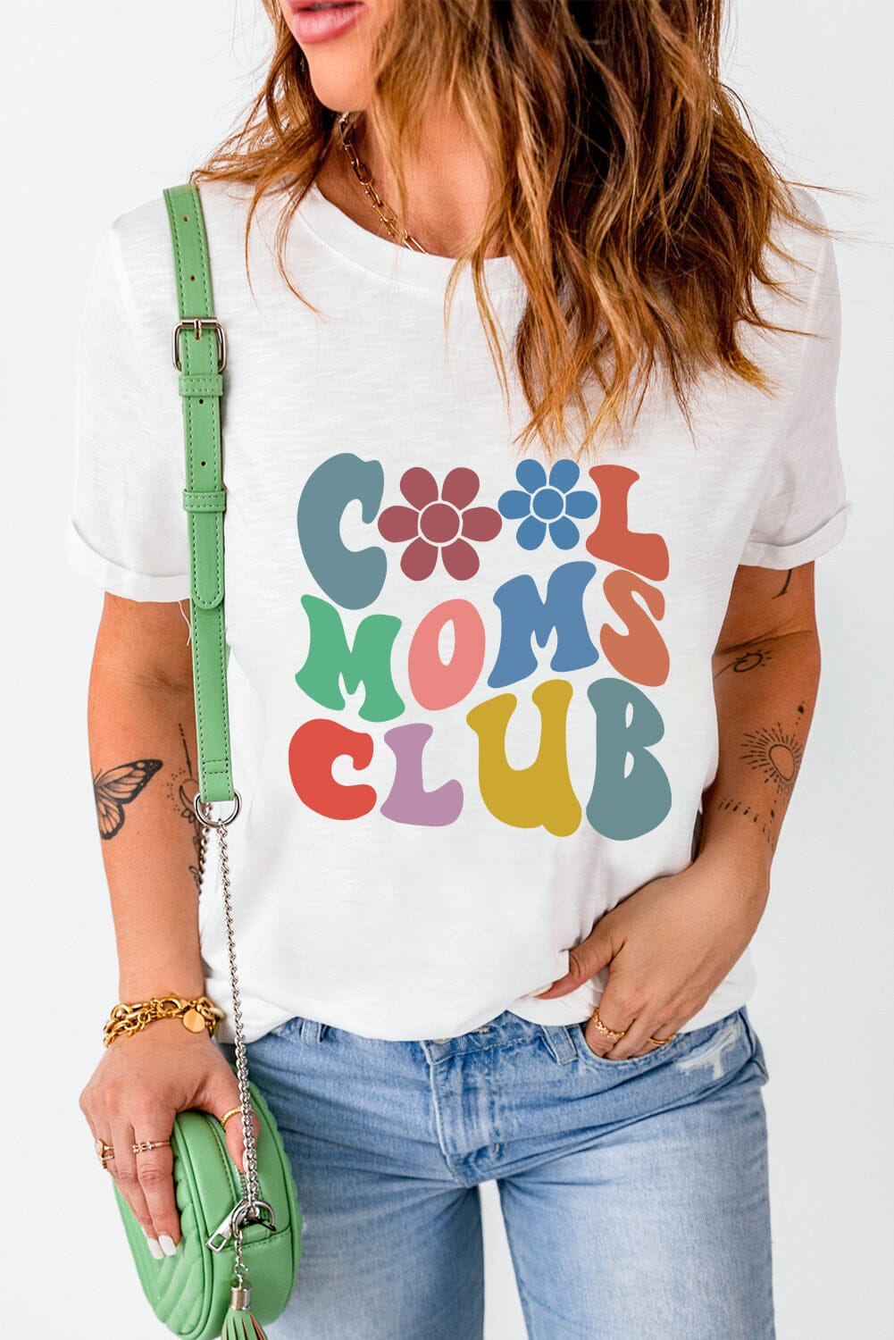 COOL MOMS CLUB Round Neck Short Sleeve T-Shirt - Sydney So Sweet