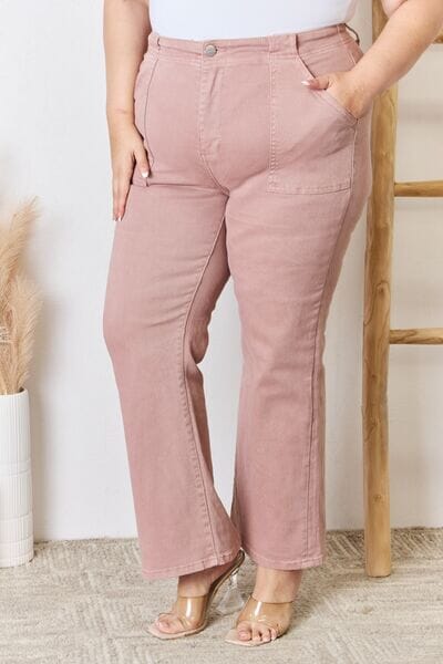 RISEN Full Size High Rise Ankle Flare Jeans - Sydney So Sweet