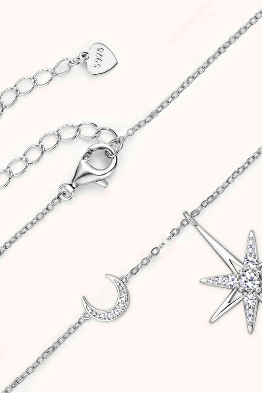 Moissanite 925 Sterling Silver Necklace - Sydney So Sweet