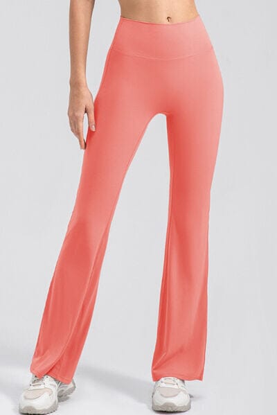 High Waist Straight Active Pants - Sydney So Sweet