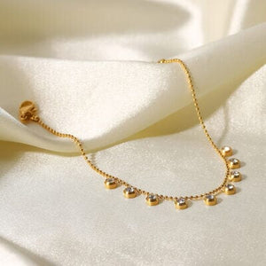 Zircon 18K Gold-Plated Necklace - Sydney So Sweet