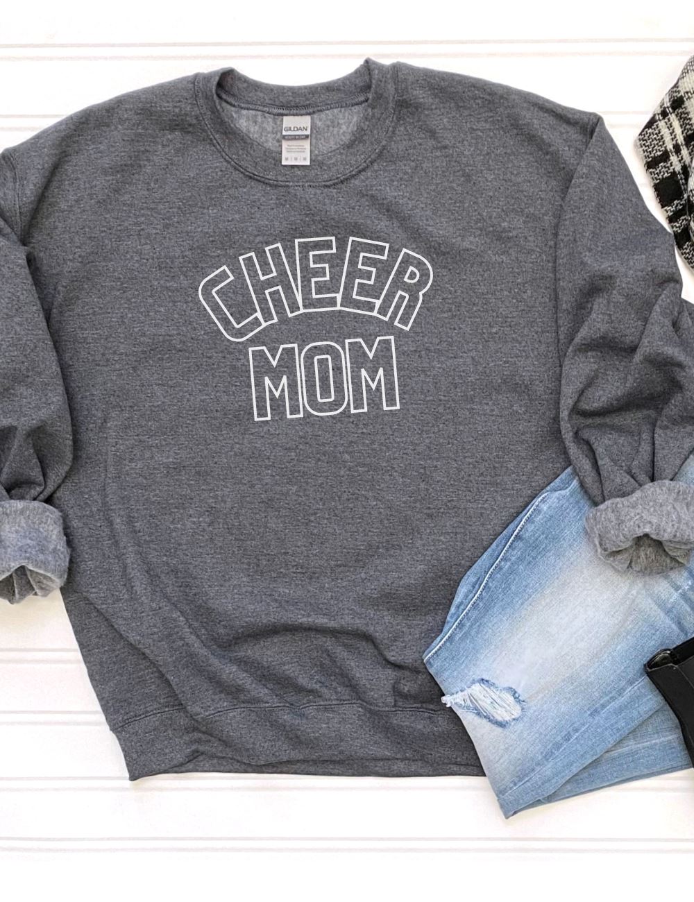 Cheer Mom Unisex Heavy Blend™ Crewneck Sweatshirt - Many Colors - Sydney So Sweet