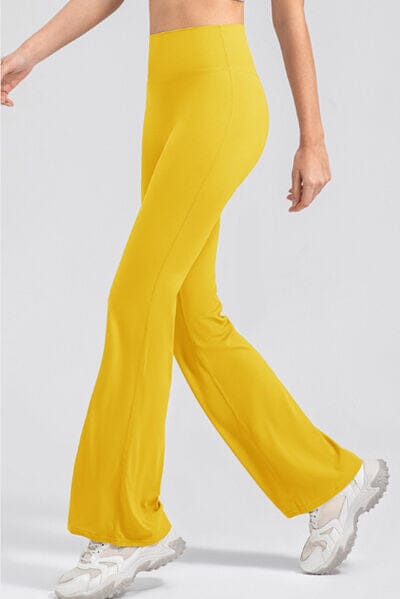 High Waist Straight Active Pants - Sydney So Sweet