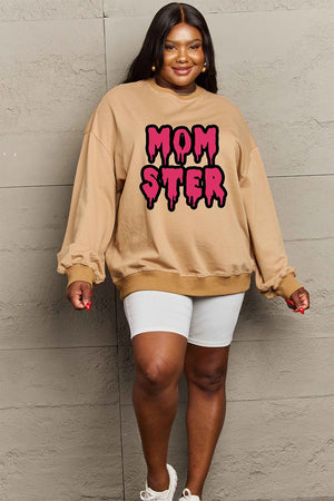 Simply Love Full Size MOM STER Graphic Sweatshirt - Sydney So Sweet