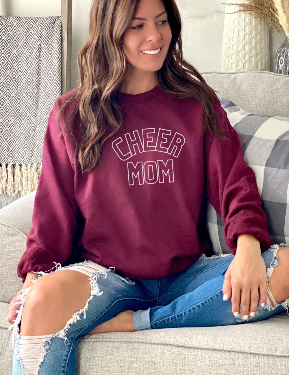 Cheer Mom Unisex Heavy Blend™ Crewneck Sweatshirt - Many Colors - Sydney So Sweet