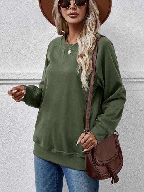 Round Neck Long Sleeve Sweatshirt - Sydney So Sweet