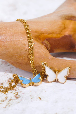 Butterfly Pendant Copper 14K Gold-Plated Necklace - Sydney So Sweet