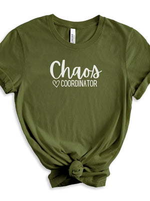 Chaos Coordinator Mom T-Shirt Bella + Canvas Unisex Jersey Short Sleeve Tee - Many Colors - Sydney So Sweet