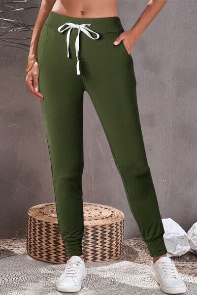 Drawstring Joggers with Pockets - Sydney So Sweet