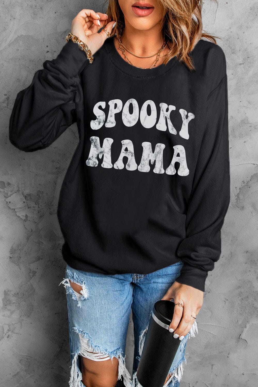 SPOOKY MAMA Graphic Sweatshirt - Sydney So Sweet