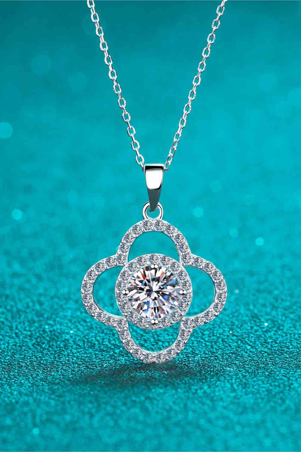 1 Carat Moissanite 925 Sterling Silver Necklace - Sydney So Sweet