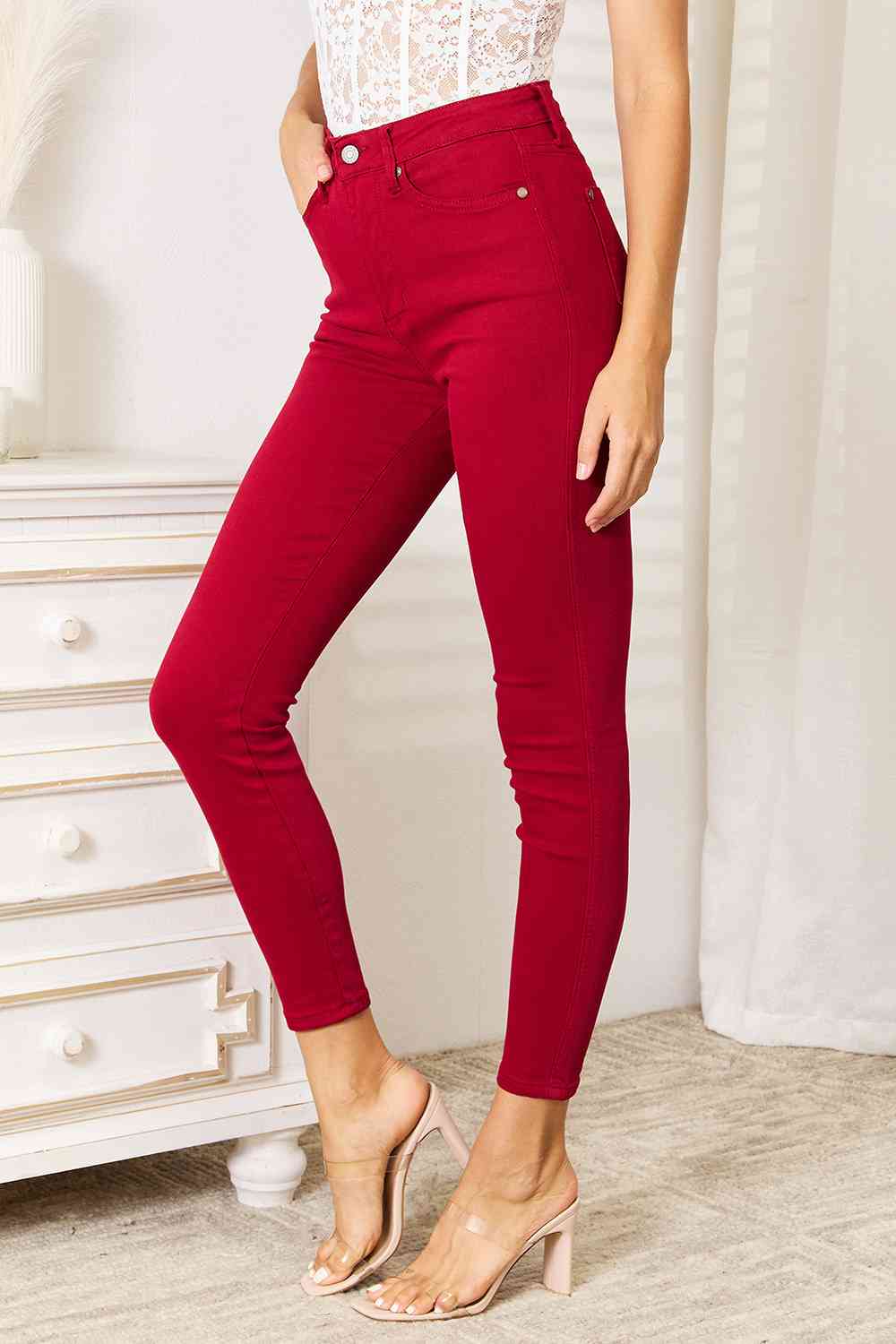 Judy Blue Full Size High Waist Tummy Control Skinny Jeans - Sydney So Sweet