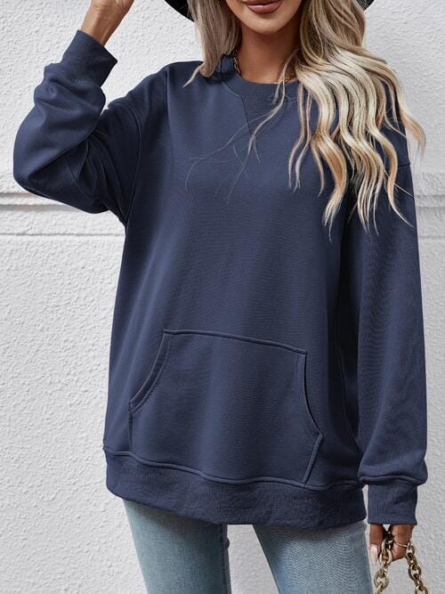 Long Sleeve Pocket Sweatshirt - Sydney So Sweet