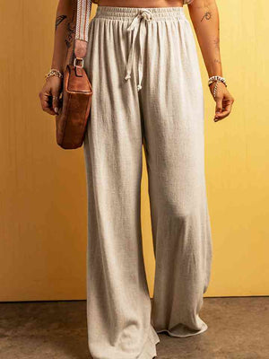 Drawstring Wide Leg Pants - Sydney So Sweet