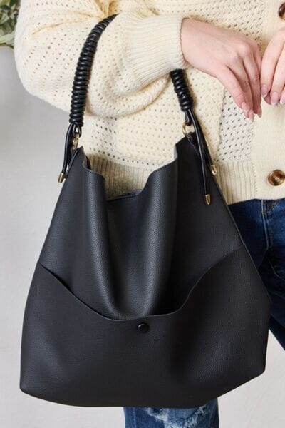 Vegan Leather Handbag with Pouch - Sydney So Sweet